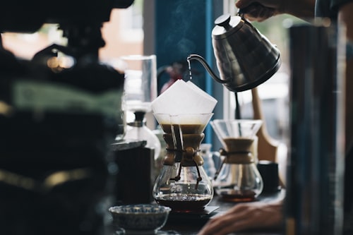 Coffee being poured