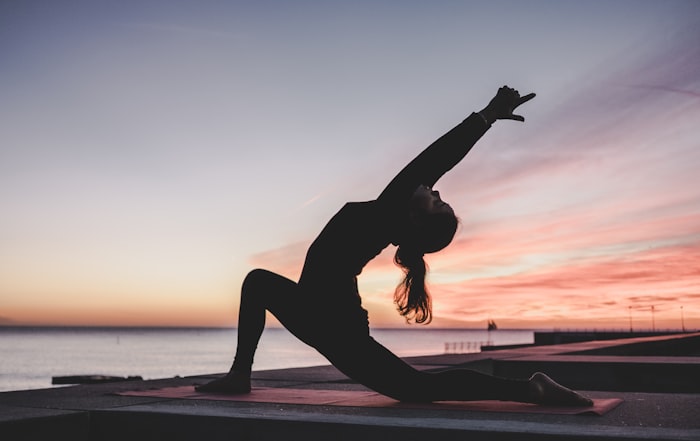 Morning yoga practice