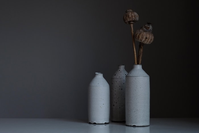Stone ceramic vase
